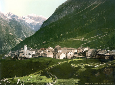 Simplon village en 1900 par Photoglob N°0000006660