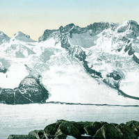 Castor, Pollux, Breithorn, glacier de Gorner, en 1900, par Photoglob N°0000001475
