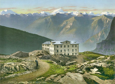 Hotel Wildstrubel, en 1900, par Photoglob N°0000017573 Hotel Wildstrubel, en 1900, par Photoglob N°0000017573