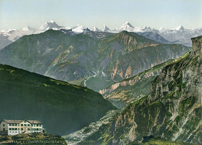 Hotel Wildstrubel à la Gemmi, en 1900, par Photoglob N°0000008756 Hotel Wildstrubel à la Gemmi, en 1900, par Photoglob N°0000008756