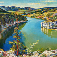 Lac des Brenets par Charles l'Eplattenier