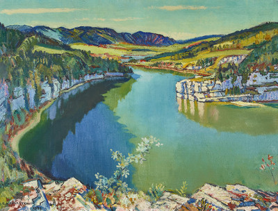Lac des Brenets par Charles l'Eplattenier en 1933
