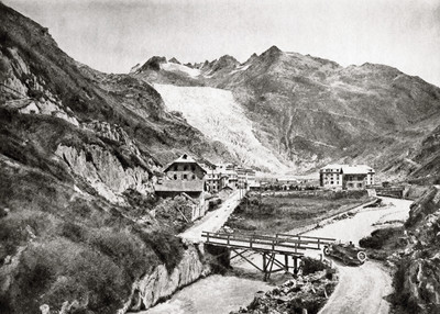 Gletsch - Glacier du Rhône par Gaberell, 1929 Gletsch - Glacier du Rhône par Gaberell, 1929