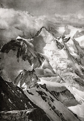 Obergabelhorn vu du Rothorn de Zinal par Gaberell Obergabelhorn vu du Rothorn de Zinal par Gaberell