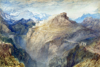 Fort de L’Esseillon, Vallée de la Maurienne, par Turner