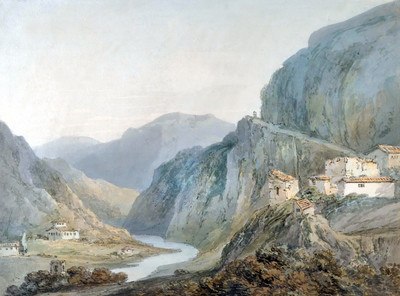 En montant à la Cascade de Terni par Turner