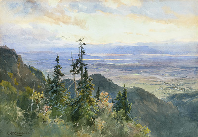 Au Benediktenwand par Edward Theodore Compton en 1875 Au Benediktenwand par Edward Theodore Compton en 1875