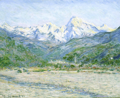 Vue de la vallée de la Nervia par Claude Monet