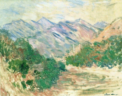 Vallée de la Nervia vers Dolceacqua par Claude Monet Vallée de la Nervia vers Dolceacqua par Claude Monet