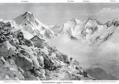 Mischabelhütte par Edward Theodore Compton Mischabelhütte par Edward Theodore Compton