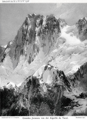 Grandes Jorasses par Edward Theodore Compton Grandes Jorasses par Edward Theodore Compton