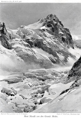 Mont Maudit par Edward Theodore Compton Mont Maudit par Edward Theodore Compton