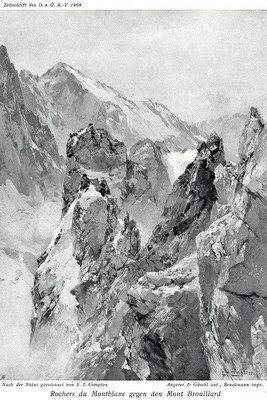Mont Brouillard par Edward Theodore Compton Mont Brouillard par Edward Theodore Compton