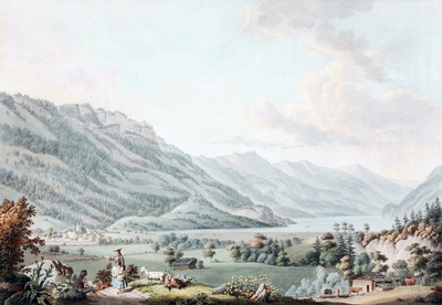 Lac de Brienz par Simon Daniel Lafond en 1789 Lac de Brienz par Simon Daniel Lafond en 1789