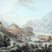 Sortie du Lac de Brienz par Gabriel Lory père