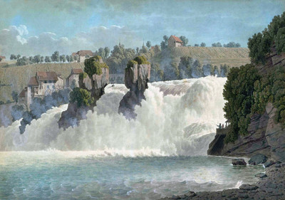 Chûtes du Rhin par Johann Jakob Biedermann Chûtes du Rhin par Johann Jakob Biedermann