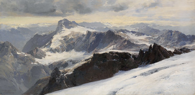 Vue du Tödi vers les Grisons par Edward Theodore Compton Vue du Tödi vers les Grisons par Edward Theodore Compton