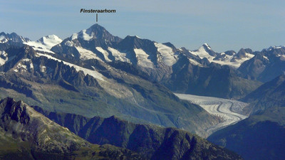 Vue sur le Finsteraarhorn