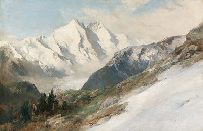 Großglockner N en 1919, par Edward Theodore Compton Großglockner N en 1919, par Edward Theodore Compton