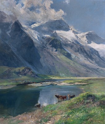 Mooserbodental, glacier Karlinger en 1916 Mooserbodental, glacier Karlinger en 1916