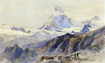 Le Cervin par Edward Theodore Compton en 1884 Le Cervin par Edward Theodore Compton en 1884