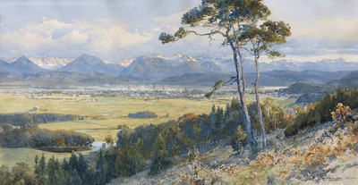 Klagenfurt et les Karawanken en 1912 par Edward Theodore Compton Klagenfurt et les Karawanken en 1912 par Edward Theodore Compton