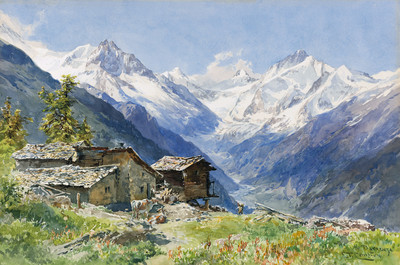 Vallée de Zinal par Edward Theodore Compton Vallée de Zinal par Edward Theodore Compton