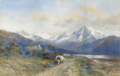 Ortler vu de Saint-Valentin par Edward Theodore Compton en 1889 Ortler vu de Saint-Valentin par Edward Theodore Compton en 1889