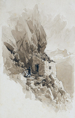 Cabane en paroi par Edward Theodore Compton Cabane en paroi par Edward Theodore Compton
