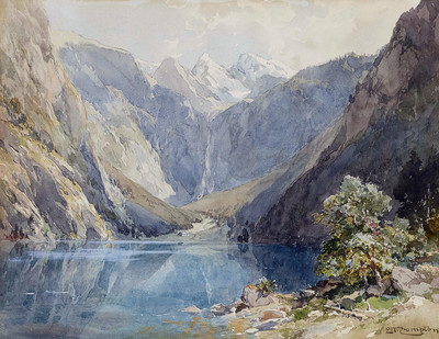 Obersee et les Teufelshörner par Edward Theodore Compton Obersee et les Teufelshörner par Edward Theodore Compton