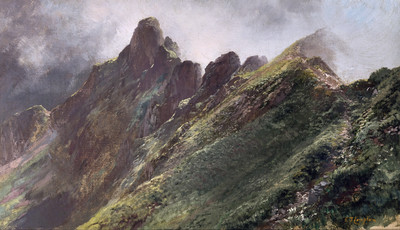 Crête et brouillard du matin par Edward Theodore Compton Crête et brouillard du matin par Edward Theodore Compton