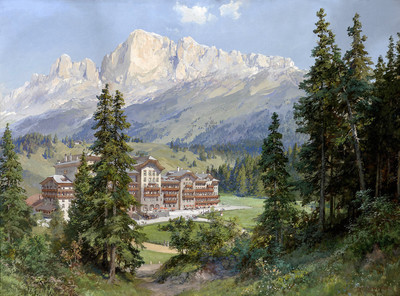 Hotel de Carezza par Edward Theodore Compton Hotel de Carezza par Edward Theodore Compton