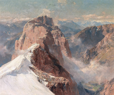 Crozzon di Brenta vu de Cima Tosa en 1917 par Edward Theodore Compton Crozzon di Brenta vu de Cima Tosa en 1917 par Edward Theodore Compton