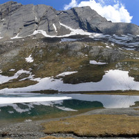 La Taillante, vue du lac Foréant