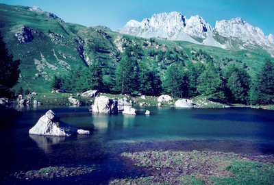 Furfande, lac du Lauzon, crête de Croseras, par omα Furfande, lac du Lauzon, crête de Croseras, par omα