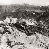 Alpage de Furfande avant 1928, au fond le Monviso