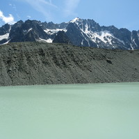 Lac du Glacier d'Arsine, Montagne des Agneaux