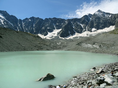 Lac du Glacier d'Arsine, Pic de Neige Cordier