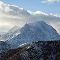 Mont Pelvoux vu de Montgenèvre