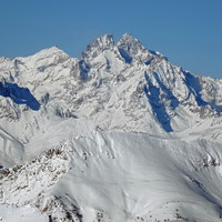 Râteau, Pic Gaspard, Meije Orientale, sommet de la Meije Centrale
