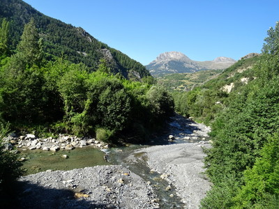 Cloches de Barles vues dela vallée du Bès