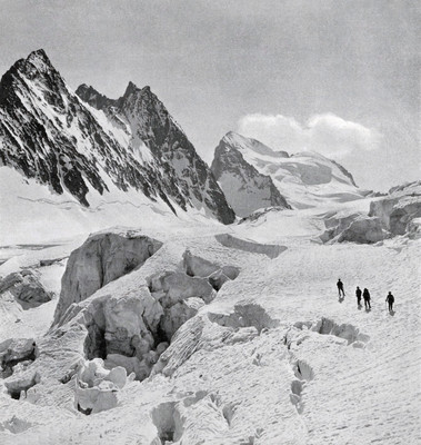 Ecrins - Glacier Blanc, par Vittorio Sella, 13 août 1883 Ecrins - Glacier Blanc, par Vittorio Sella, 13 août 1883