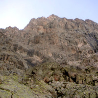 La Face S des Ecrins vue de son socle