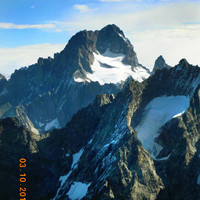 Ecrins vu du sud-ouest (Fétoules)