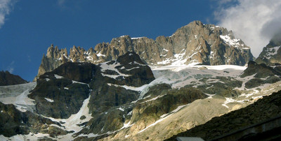 Face W de la Barre vue de Temple Ecrins Face W de la Barre vue de Temple Ecrins