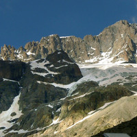 Face W de la Barre vue de Temple Ecrins