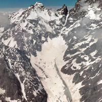 Glacier Noir, Pic Coolidge E, Fifre, Barre des Ecrins par YM en1960