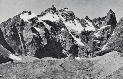 Pic Coolidge - Le Fifre - Glacier Noir en 1900 par le TCF Pic Coolidge - Le Fifre - Glacier Noir en 1900 par le TCF