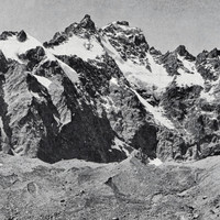 Pic Coolidge - Le Fifre - Glacier Noir en 1900 par le TCF