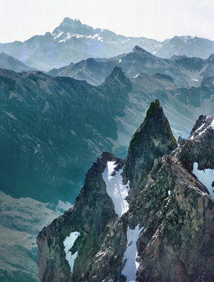 Mont Viso vu du Pelvoux par YM en 1964
